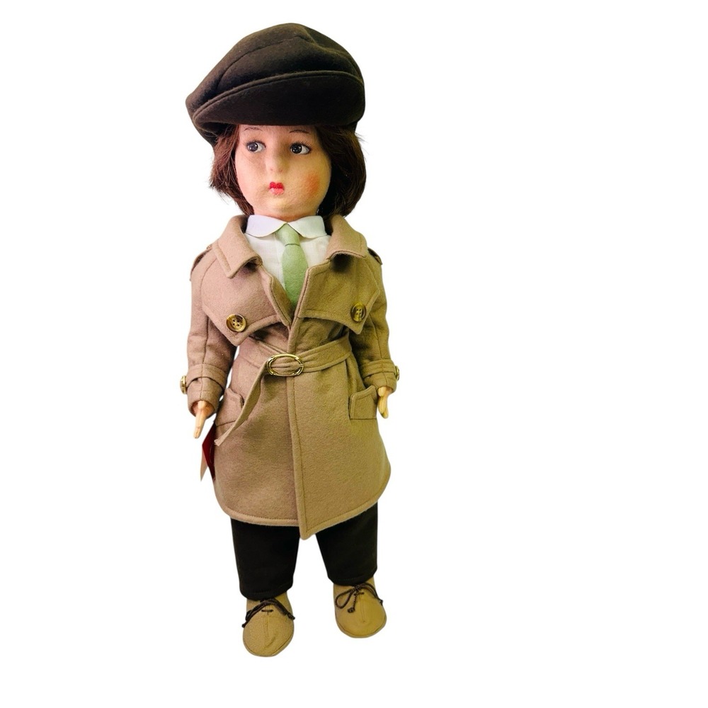 Lenci 'Nanni' Doll In Detective Outfit Handmade Felt Doll #962538 Italy 1980s - Picture 12 of 13